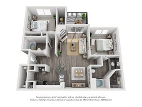Unit H-305 H-305 floor plan
